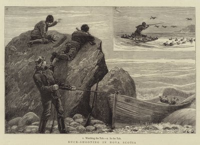 Chasse au canard en Nouvelle-Écosse - John Charles Dollman
